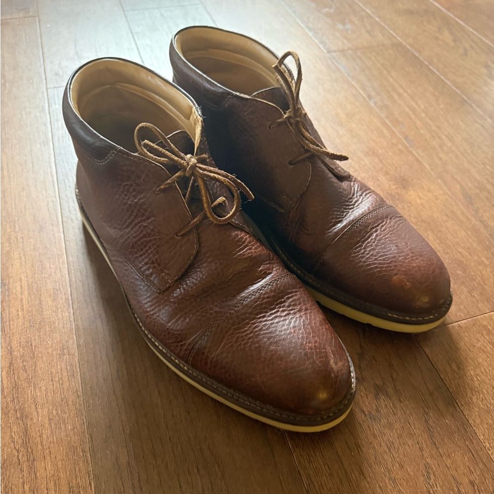 Clarks Brown Leather Chukka Boots